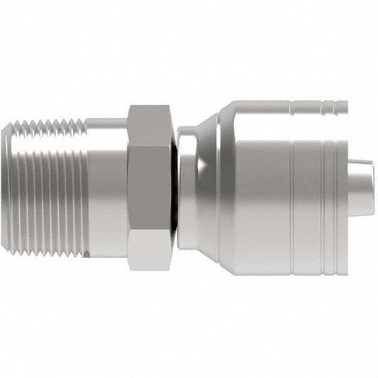 Eaton 06Z-106-BG Hydraulic Hose Male Pipe Rigid Fitting 0.3750" Hose ID, 0.3750" Hose OD, Hose Size 6, 3/8-18 Thread