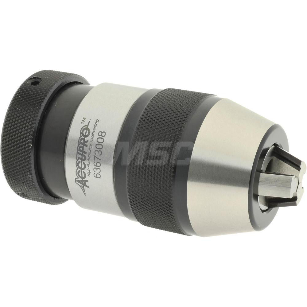 Accupro PN01005000MSC Drill Chuck 1/32 to 3/8" Capacity, Tapered Mount, JT2