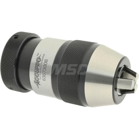 Accupro PN01005000MSC Drill Chuck 1/32 to 3/8" Capacity, Tapered Mount, JT2