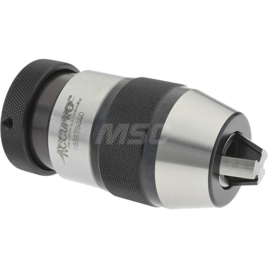 Accupro PN01307000MSC Drill Chuck 1/32 to 1/2" Capacity, Tapered Mount, JT33