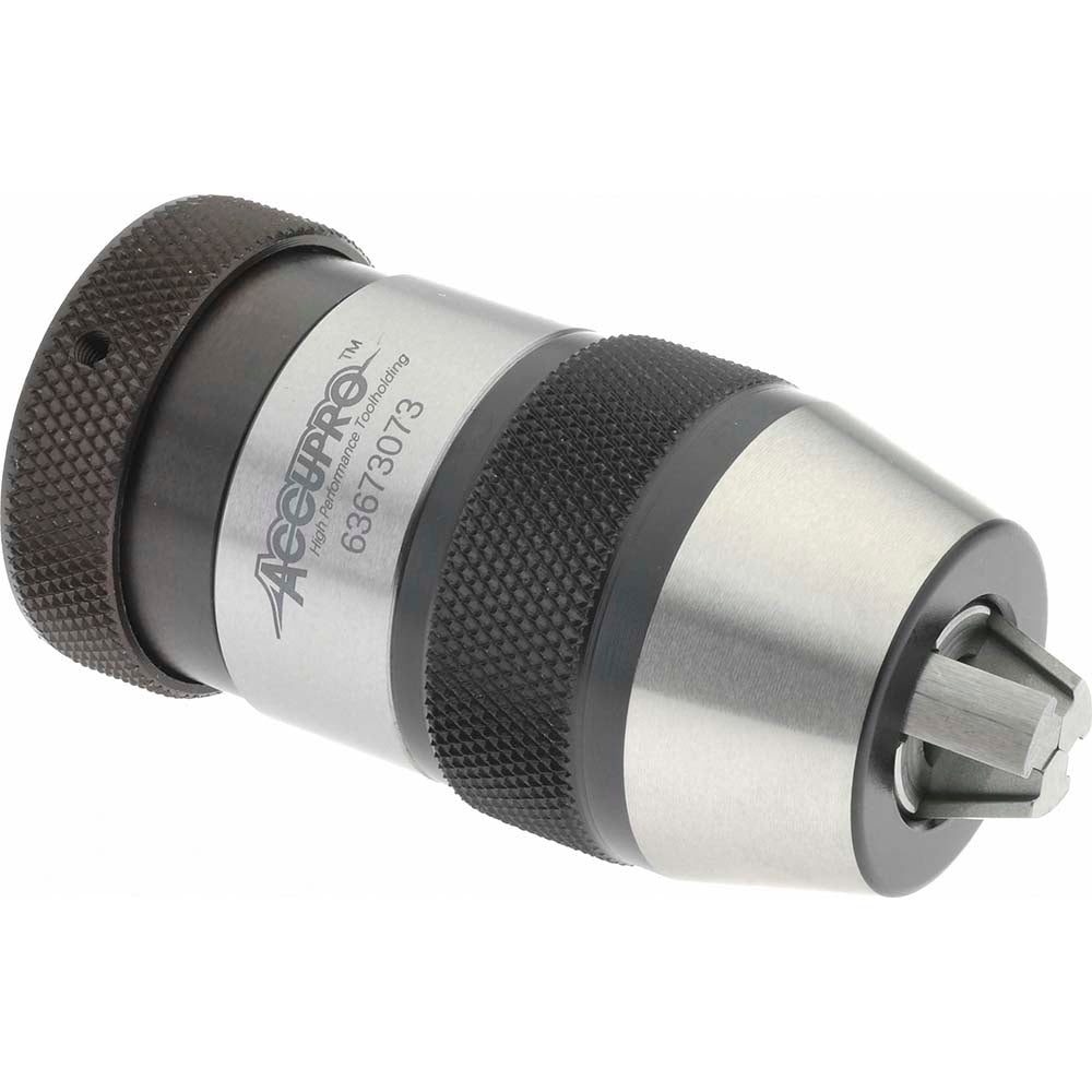 Accupro PN00604000MSC Drill Chuck 1/64 to 1/4" Capacity, Tapered Mount, JT1