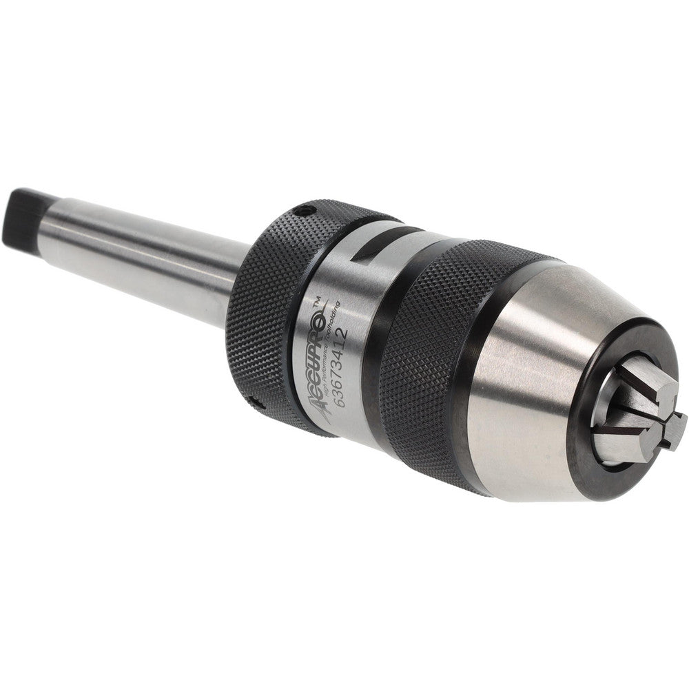Accupro SPS1002000MSC Drill Chuck 1/32 to 3/8" Capacity, Integral Shank Mount, 2MT