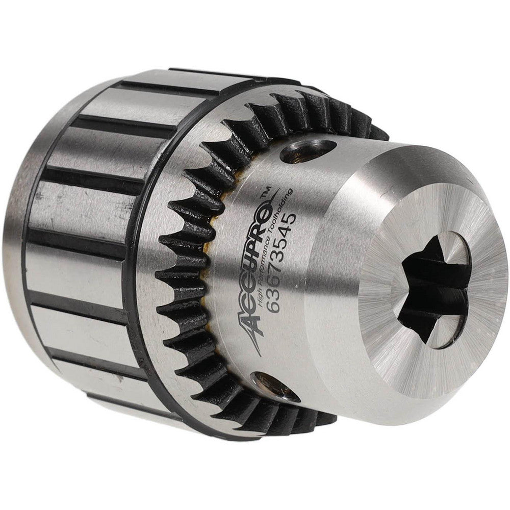 Accupro CBS1316000MSC Drill Chuck 1/32 to 1/2" Capacity, Tapered Mount, JT3