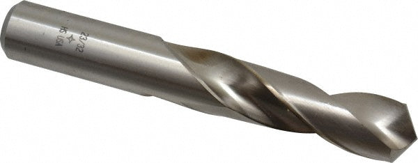 Cleveland C04636 Screw Machine Length Drill Bit 23/32" (0.7188) Dia, 118 deg, HSS