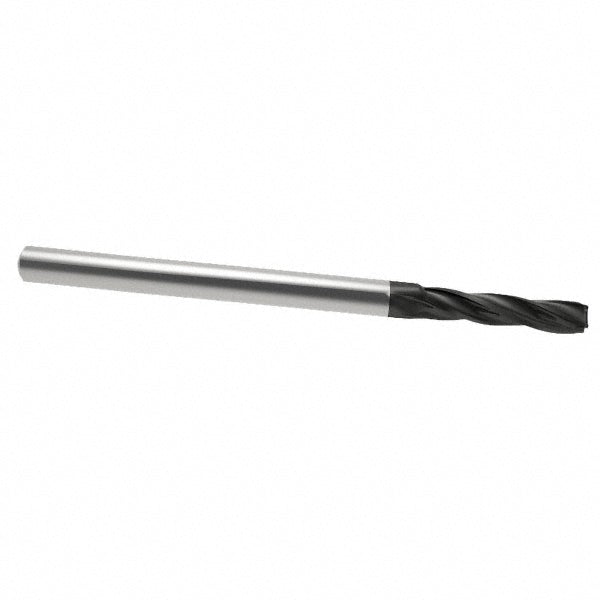 Seco 17003401 Corner Radius End Mill 1/8" Dia, 1/2" LOC, 0.0100" Radius, 3 Flute, Solid Carbide