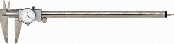 TESA Brown & Sharpe 599-579-12-1 Dial Caliper 12", 0.001000" Graduation, 0.1" per Revolution, Stainless Steel Jaws