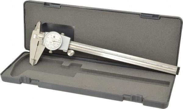 TESA Brown & Sharpe 599-579-8-1 Dial Caliper 8", 0.001000" Graduation, 0.1" per Revolution, Stainless Steel Jaws