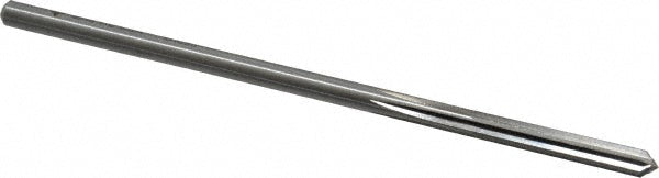 Cleveland C25366 Chucking Reamer 3/16" Dia, 4-1/2" OAL, 1-1/8" Flute Length, Straight Flute, Straight-Cylindrical Shank, HSS