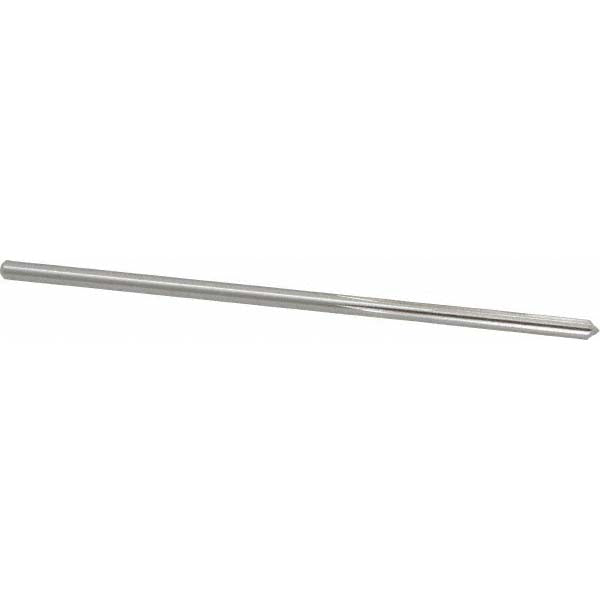 Cleveland C25212 Chucking Reamer 3.20 mm Dia, 3-1/2" OAL, 7/8" Flute Length, Straight Flute, Straight-Cylindrical Shank, HSS