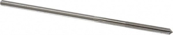 Cleveland C25220 Chucking Reamer 3.20 mm Dia, 3-1/2" OAL, 7/8" Flute Length, Straight Flute, Straight-Cylindrical Shank, HSS