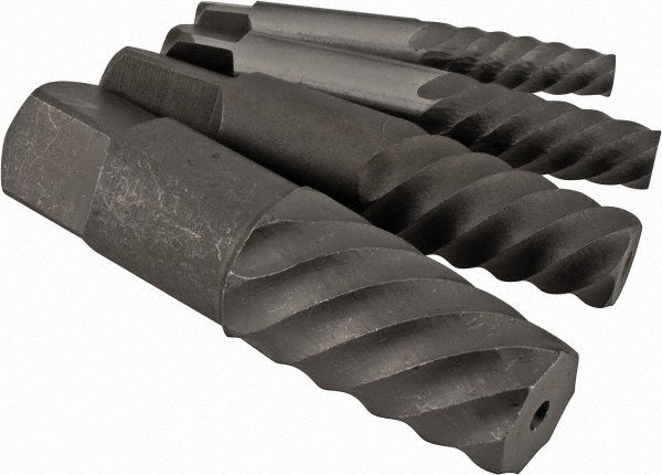 Cleveland C00908 Spiral Flute Screw Extractor 4 Pc