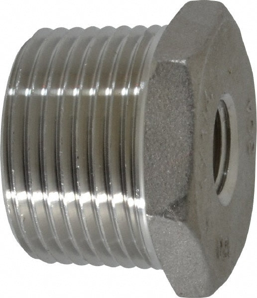 Merit Brass K414-1604 Pipe Bushing 1 x 1/4", 304 Stainless Steel