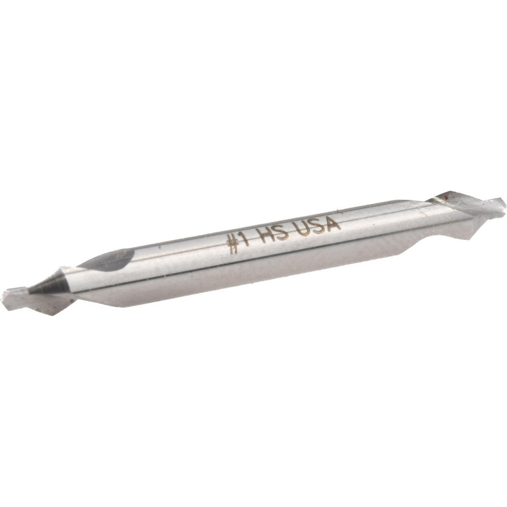 Cleveland C46263 Combination Drill & Countersink #1, 1/8" Body Dia, 118 deg, High-Speed Steel