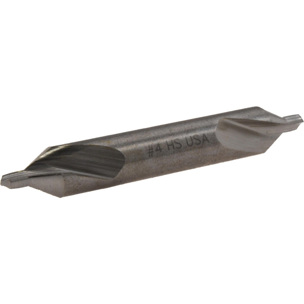 Cleveland C46266 Combination Drill & Countersink #4, 5/16" Body Dia, 118 deg, High-Speed Steel