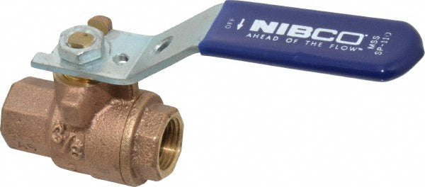 NIBCO NL95005 Standard Manual Ball Valve 3/8" Pipe, Full Port