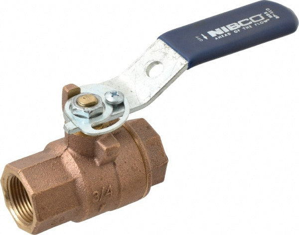 NIBCO NL95I08 Standard Manual Ball Valve 3/4" Pipe, Full Port
