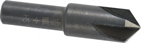 Cleveland C46213 Countersink 1/2" Head Dia, 100.00 deg Included Angle, 4 Flute, High-Speed Steel, Right Hand Cut