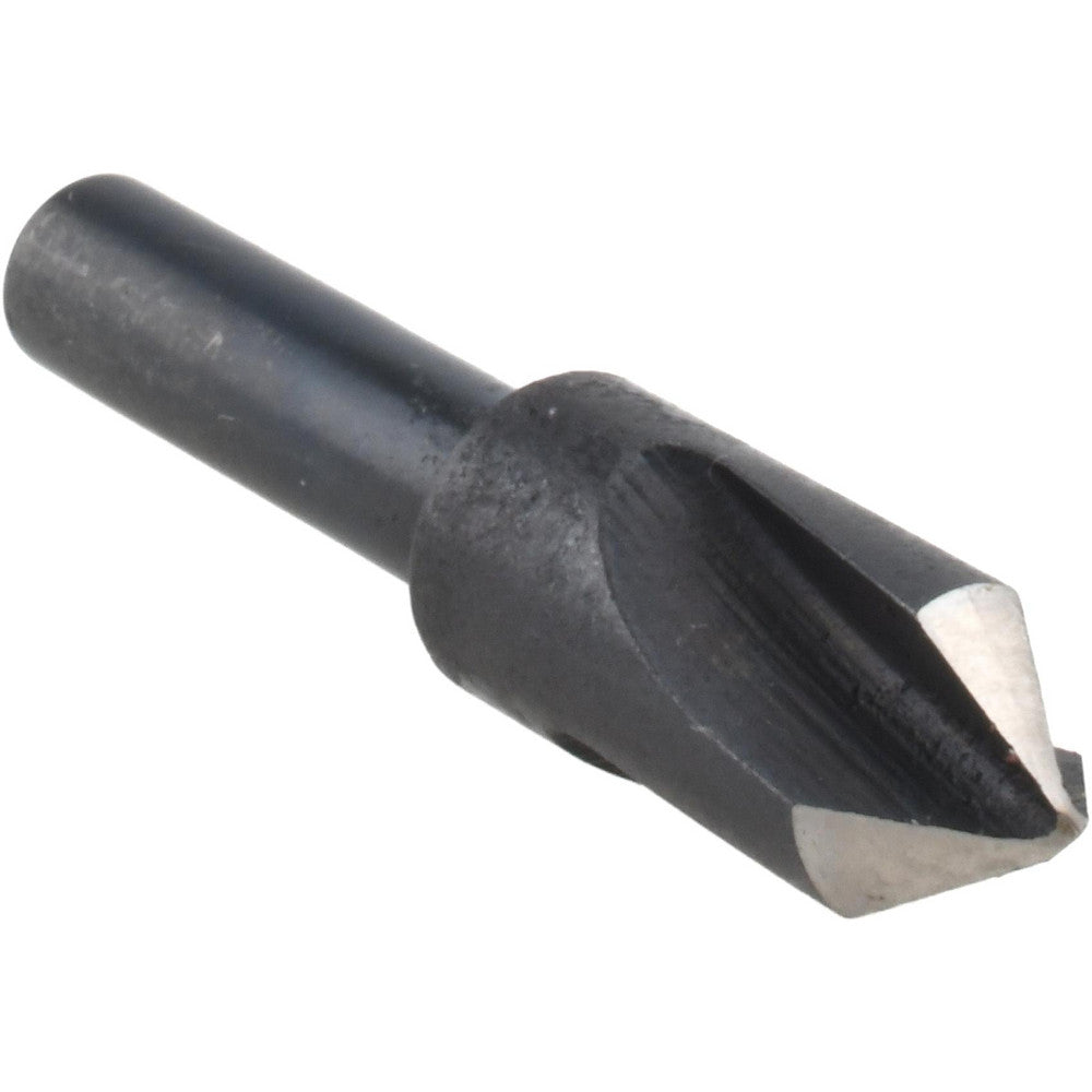 Cleveland C46157 Countersink 3/8" Head Dia, 82.00 deg Included Angle, 3 Flute, High-Speed Steel, Right Hand Cut