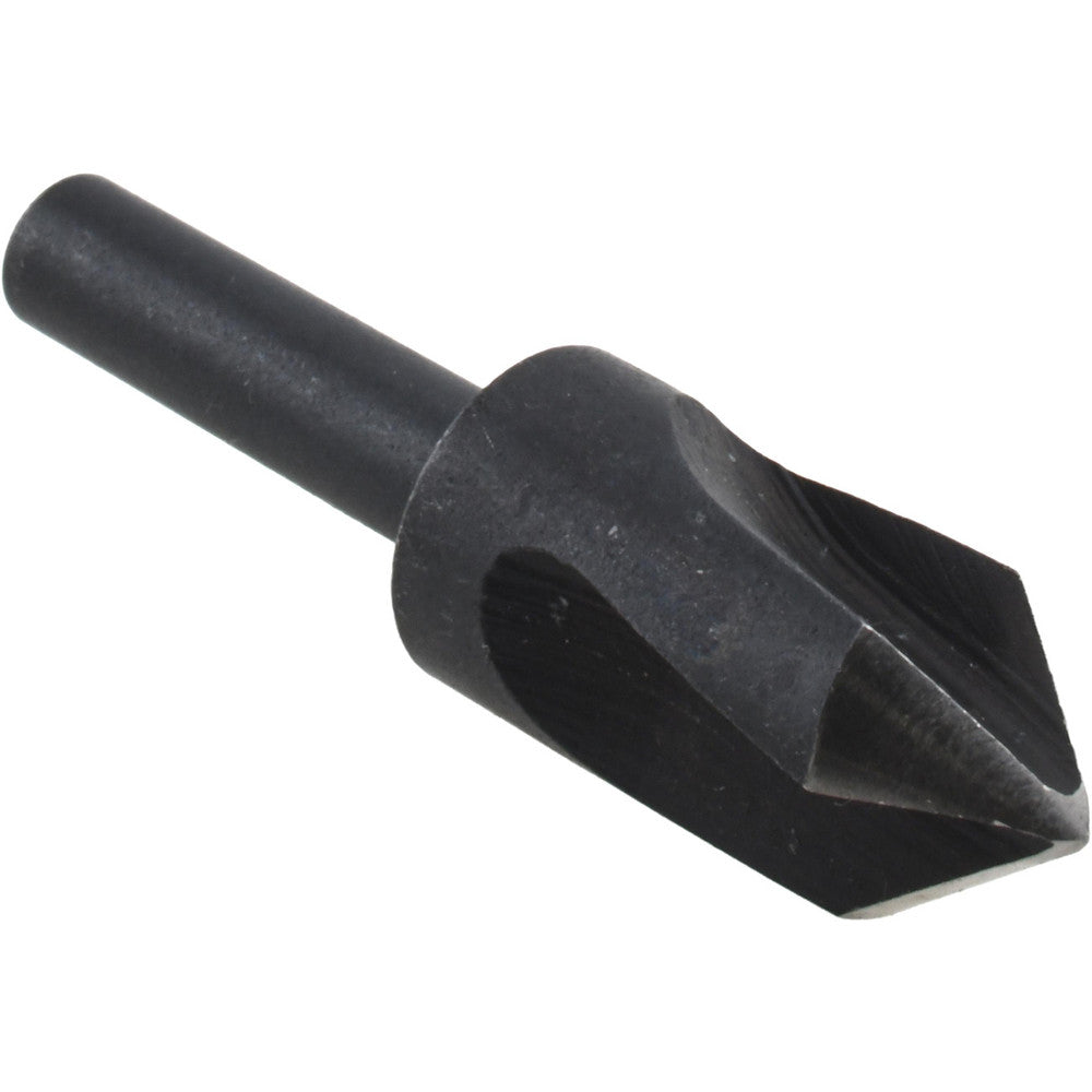 Cleveland C46163 Countersink 1/2" Head Dia, 82.00 deg Included Angle, 3 Flute, High-Speed Steel, Right Hand Cut