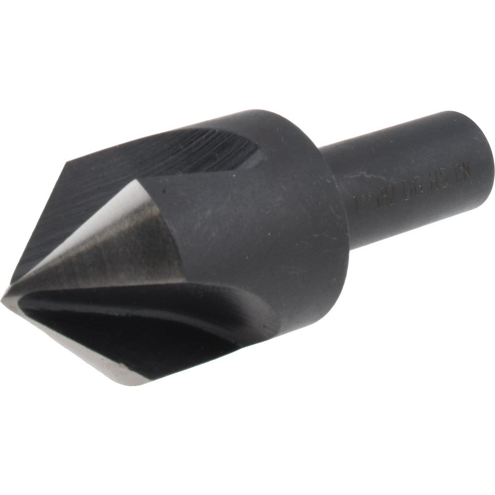 Cleveland C46181 Countersink 1" Head Dia, 82.00 deg Included Angle, 3 Flute, High-Speed Steel, Right Hand Cut