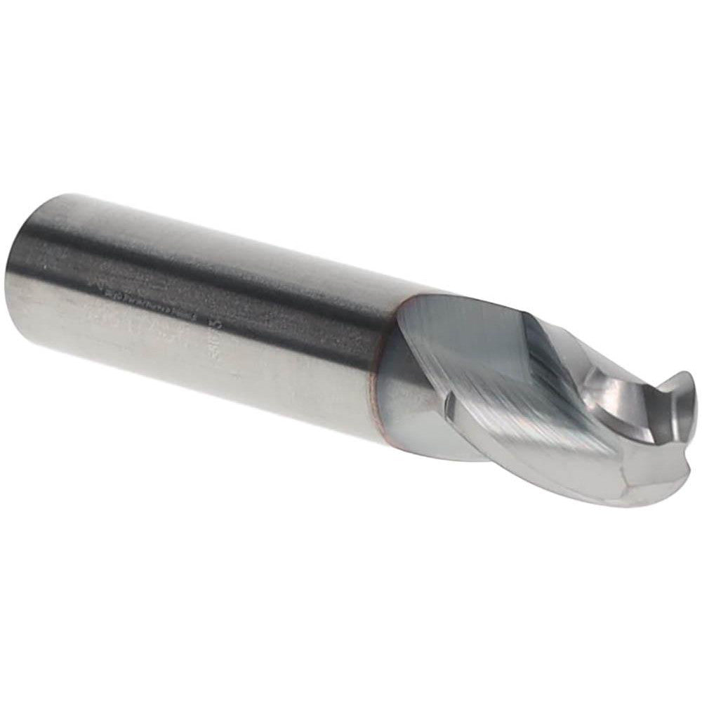 Accupro 2500306 Ball End Mill 3/8" Dia, 1/2" LOC, 3 Flute, Solid Carbide