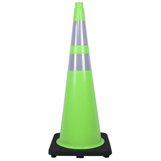 PRO-SAFE DH-NTC-90N2 Rigid Cone Polyvinylchloride, 36" OAH, Lime