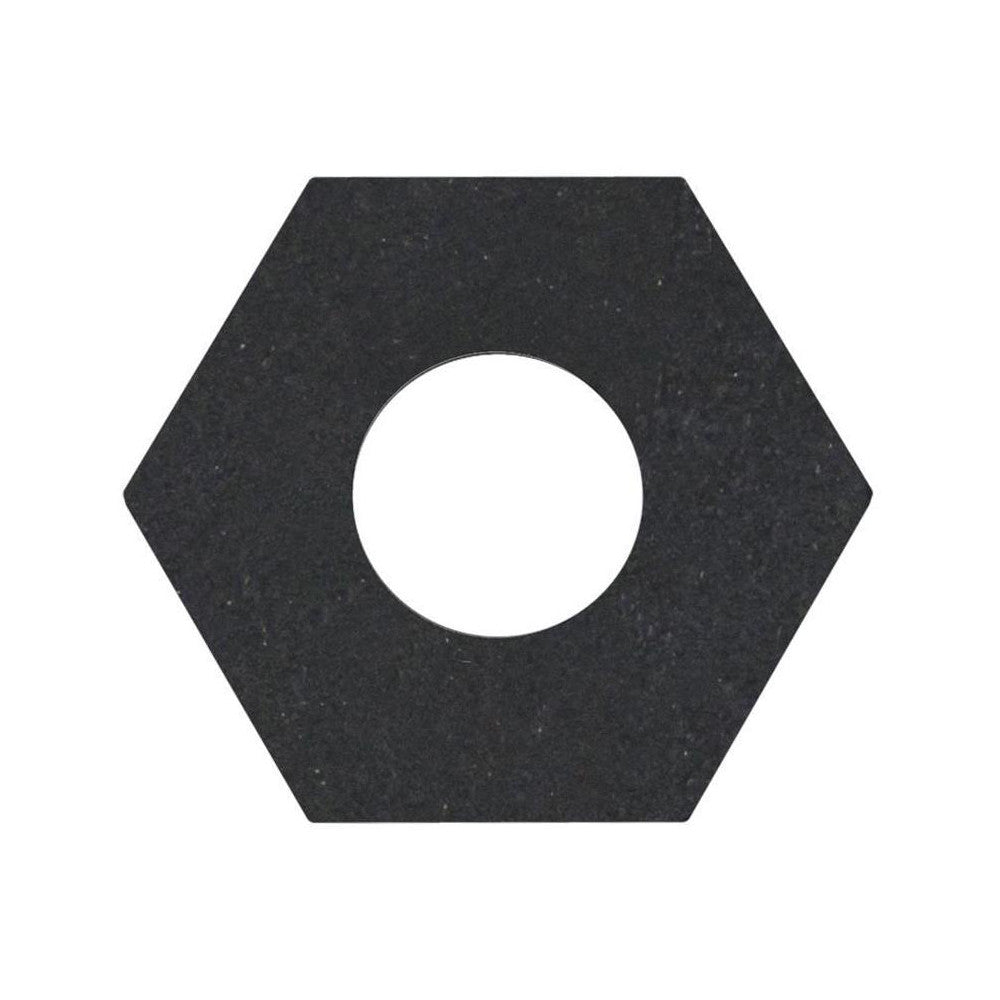 PRO-SAFE 650-RB-10 17-1/2 & 15-1/2" Wide x 1-1/4" High Rubber Trim Line Channelizer  Base