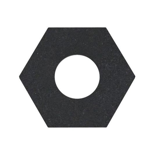 PRO-SAFE 650-RB-10 17-1/2 & 15-1/2" Wide x 1-1/4" High Rubber Trim Line Channelizer  Base