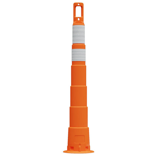 PRO-SAFE 650R1-O-6-4-HIP-WWXX 50.4" High, 7.6" Wide Reflective Trim Line Channelizer Post