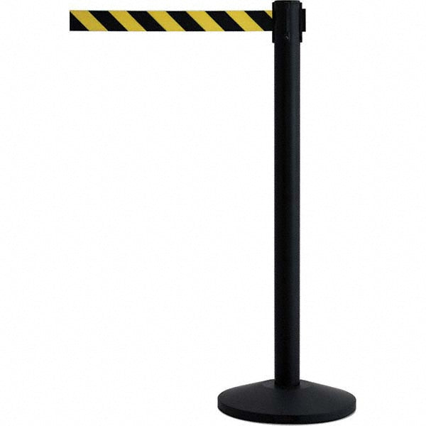 Tensator QWAYPOST-33-D4 Free Standing Retractable Barrier Post Metal Post, Plastic Base