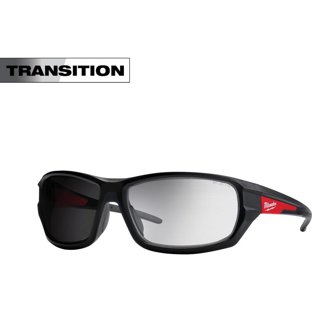 Milwaukee Tool 48-73-2128 Safety Glasses Glasses Style Tinted  Lens Coating Scratch-Resistant  Frame Style Full-Framed  Frame Design Wrap Around  Lens Color Silver  Frame Color Black