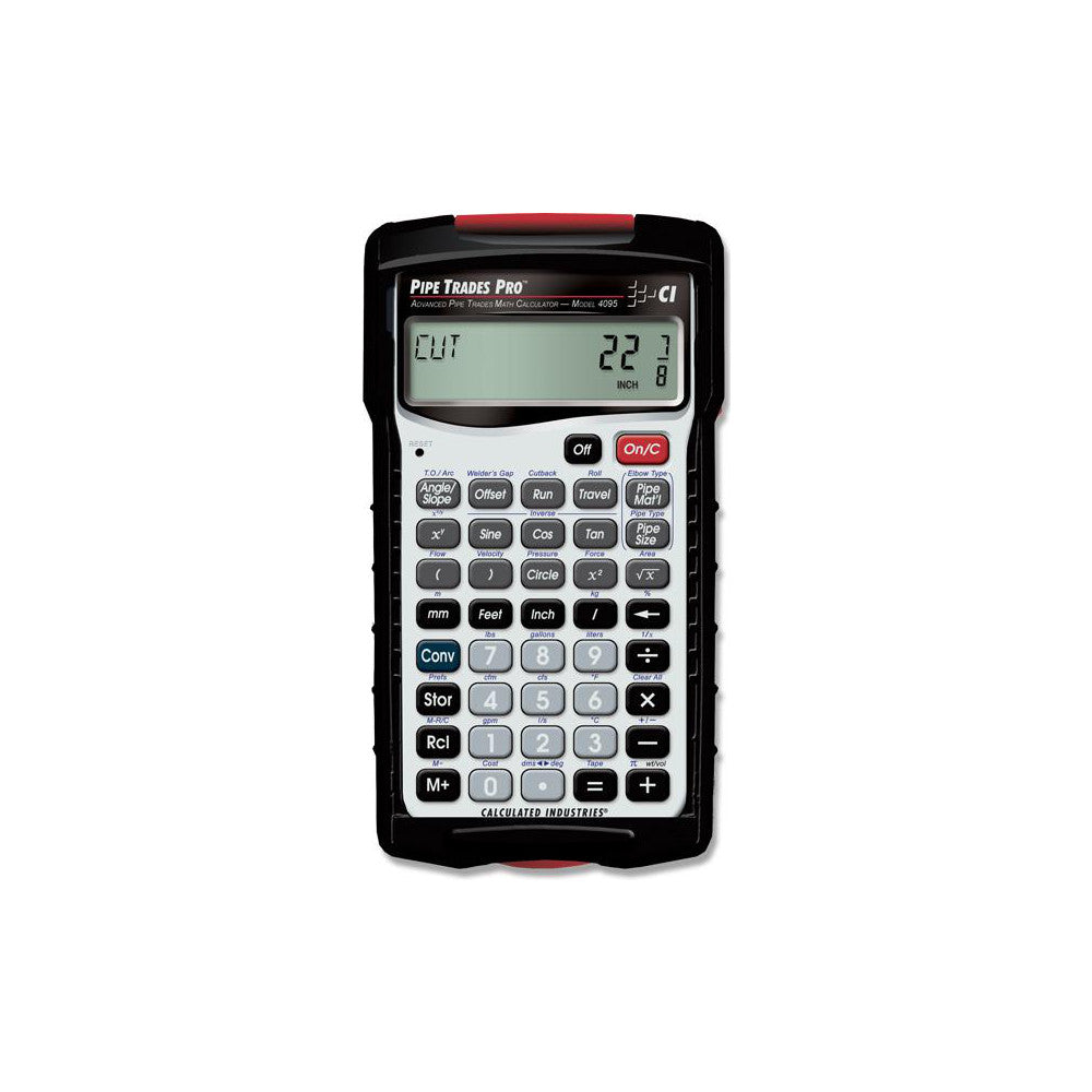Calculated Industries 4095 58 Function Pipe Trades Industrial Calculator