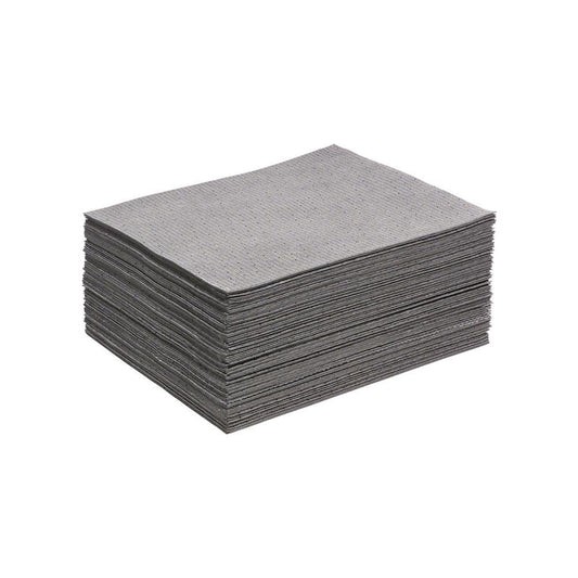 New Pig MAT286 Pads, Rolls & Mats Product Type Pad  Application Universal  Overall Length (Inch) 20in  Width (Decimal Inch - 4 Decimals) 16.5000  Material Polypropylene Polyester  Fluids Absorbed Oil Coolants Solvents Water Universal