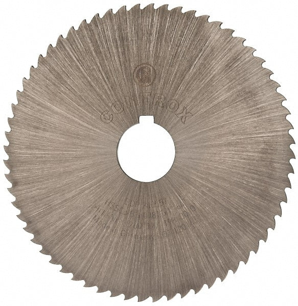 Controx 12601271980001 Slitting & Slotting Saw 5" Dia, 0.0781" Thick, 1" Arbor Hole, 64 Teeth, Cobalt