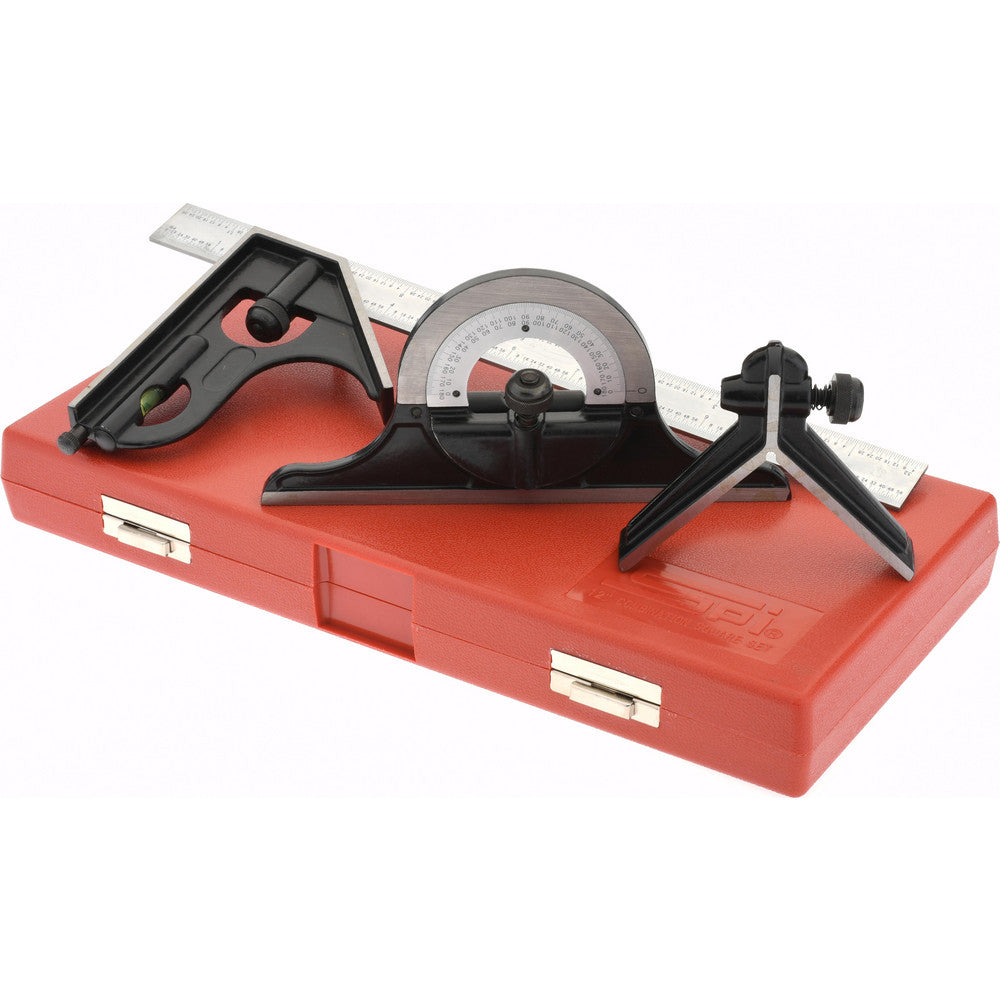 SPI 13-374-4 4 Piece, 12" Combination Square Set
