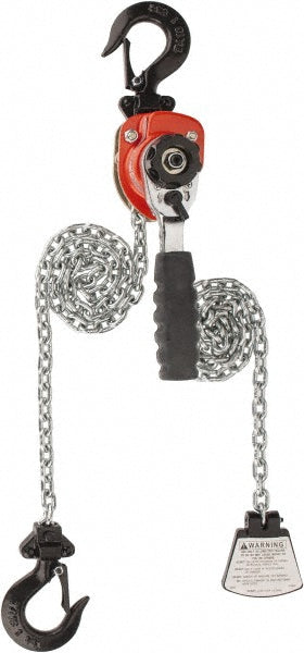 CM 0210 Manual Mini-Ratchet Lever Hoist 550 lb Capacity, 5' Max Lift
