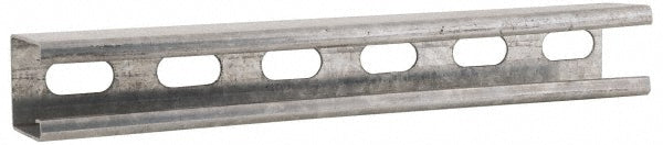Cooper B-Line 78101121330 10' Long x 1-5/8" Wide x 1-5/8" High, 12 Gauge, Strip Steel, Half Slot Framing Channel & Strut