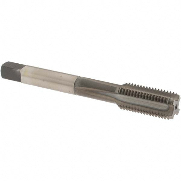 OSG 2494803 Straight Flute Tap 7/16-20 UNF, 4 Flute, Bottoming Chamfer, Vanadium High-Speed Steel, Nitride Finish