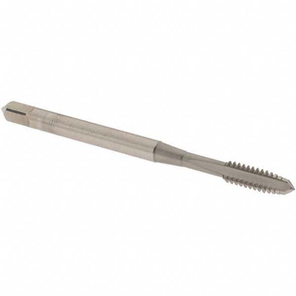 OSG 2401503 Straight Flute Tap #6-32 UNC, 3 Flute, Plug Chamfer, 2B Class of Fit, Vanadium High-Speed Steel, Nitride Finish