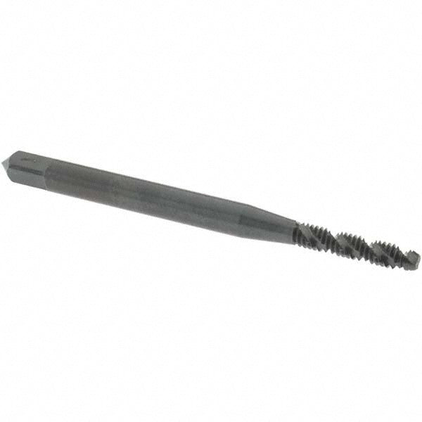 OSG 2906001 Spiral Flute Tap #3-48, UNC, 2 Flute, Modified Bottoming Chamfer, 2B Class of Fit, Vanadium High-Speed Steel, Oxide Finish