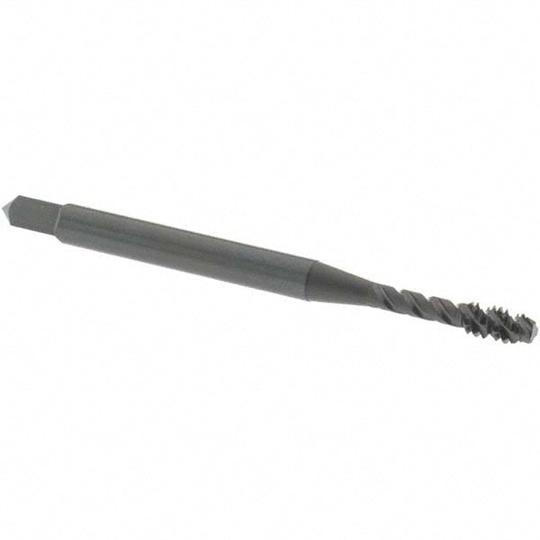 OSG 2906401 Spiral Flute Tap #4-40, UNC, 3 Flute, Modified Bottoming Chamfer, 2B/3B Class of Fit, Vanadium High-Speed Steel, Oxide Finish