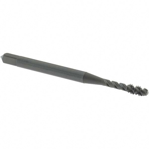 OSG 2911401 Spiral Flute Tap #4-40, UNC, 3 Flute, Modified Bottoming Chamfer, 3B Class of Fit, Vanadium High-Speed Steel, Oxide Finish