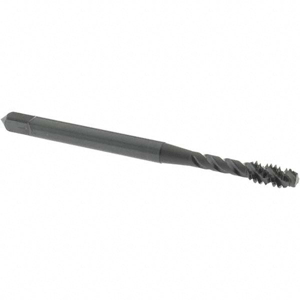 OSG 2907401 Spiral Flute Tap #6-32, UNC, 3 Flute, Modified Bottoming Chamfer, 3B Class of Fit, Vanadium High-Speed Steel, Oxide Finish