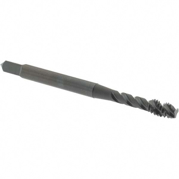 OSG 2917801 Spiral Flute Tap #8-32, UNC, 3 Flute, Modified Bottoming Chamfer, 2B Class of Fit, Vanadium High-Speed Steel, Oxide Finish