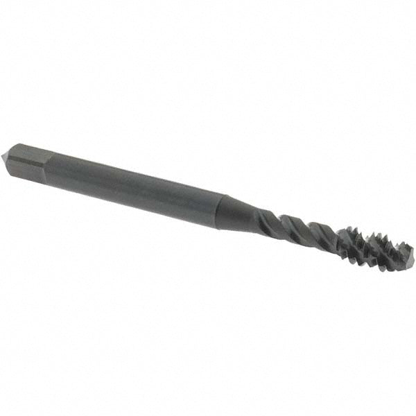 OSG 2913401 Spiral Flute Tap #10-24, UNC, 3 Flute, Modified Bottoming Chamfer, 2B/3B Class of Fit, Vanadium High-Speed Steel, Oxide Finish