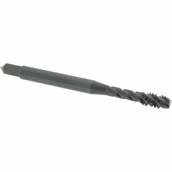 OSG 2918401 Spiral Flute Tap #10-24, UNC, 3 Flute, Modified Bottoming Chamfer, 3B Class of Fit, Vanadium High-Speed Steel, Oxide Finish