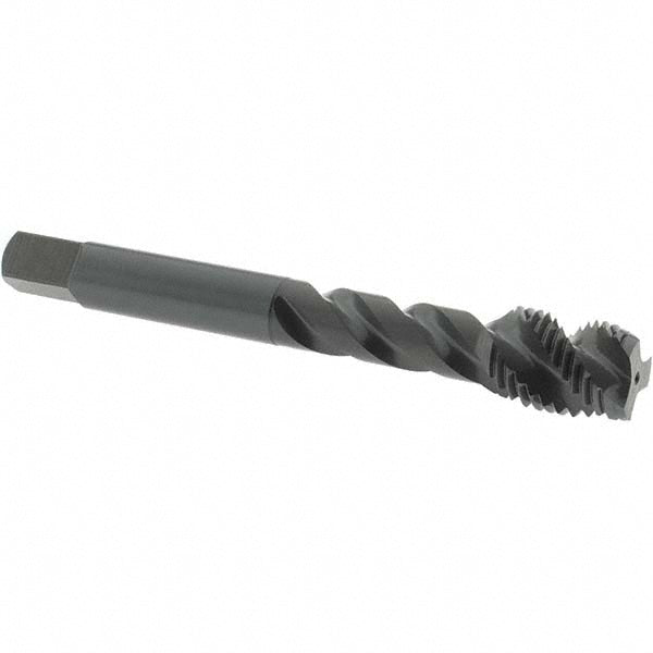 OSG 2942201 Spiral Flute Tap 7/16-20, UNF, 3 Flute, Modified Bottoming Chamfer, 3B Class of Fit, Vanadium High-Speed Steel, Oxide Finish