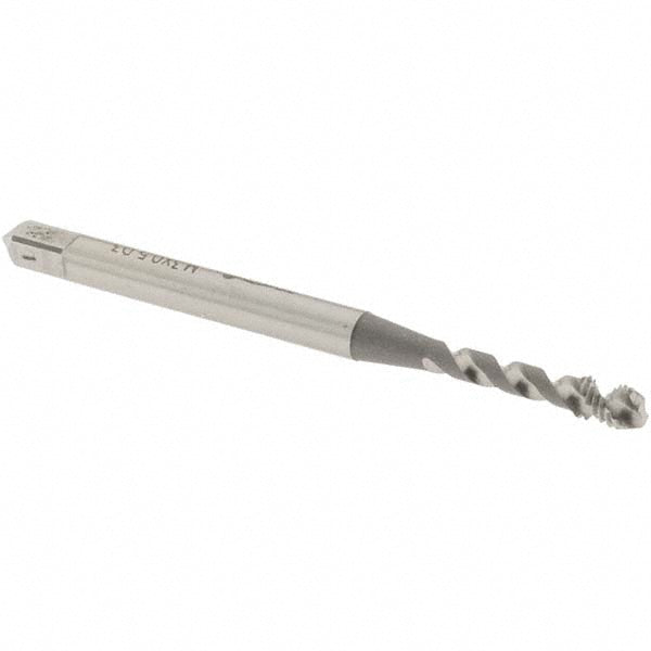 OSG 2963300 Spiral Flute Tap M3x0.5, Metric Coarse, 2 Flute, Modified Bottoming Chamfer, 6H Class of Fit, Vanadium High-Speed Steel, Bright/Uncoated Finish