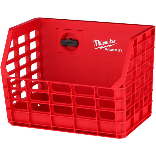 Milwaukee Tool 48-22-8342 Tool Box Case & Cabinet Accessories Accessory Type Wall Basket  Material Plastic  For Use With All PACKOUTâ„¢ Components  Color Red  Overall Thickness 9.5in  Material Family Plastic