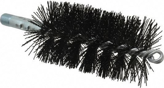 Schaefer Brush 43751 Single Stem/Spiral Tube Brush 2-1/2" Dia, 7-1/4" OAL, Nylon Bristles
